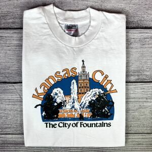 Vintage 1990s Kansas City The City Of Fountains T-shirt